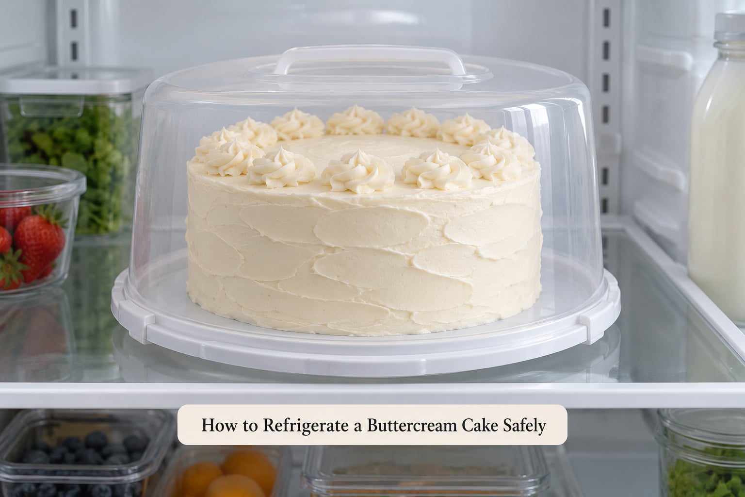 How to Refrigerate a Buttercream Cake Safely