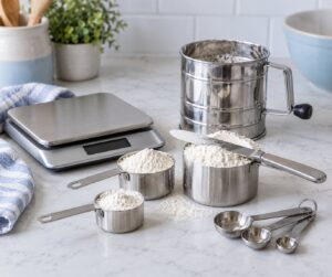 how to measure flour correctly for baking