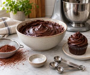 how to make chocolate buttercream that is not too sweet