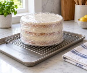 how to defrost a frozen cake without condensation