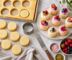 how to make mini cakes for a dessert bar