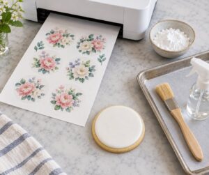 how to use edible ink printing for cookies