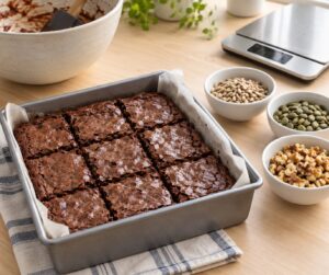 how to replace nuts in a brownie recipe