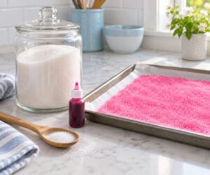 how to make colored sugar for cookies