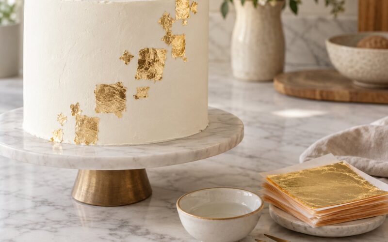 How to Use Gold Leaf on a Cake (2026): Easy, Stunning
