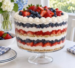 how to make red white and blue layered desserts