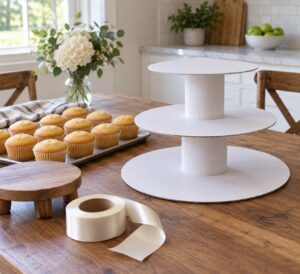 how to make a tiered cupcake display
