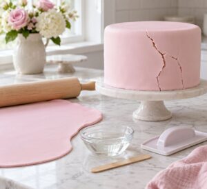 how to fix dry cracked fondant