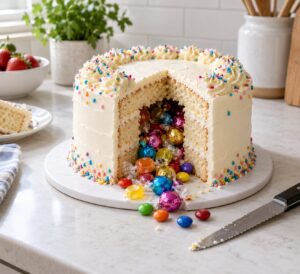 how to make a surprise inside cake