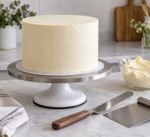 how to frost a cake with a smooth finish without fondant