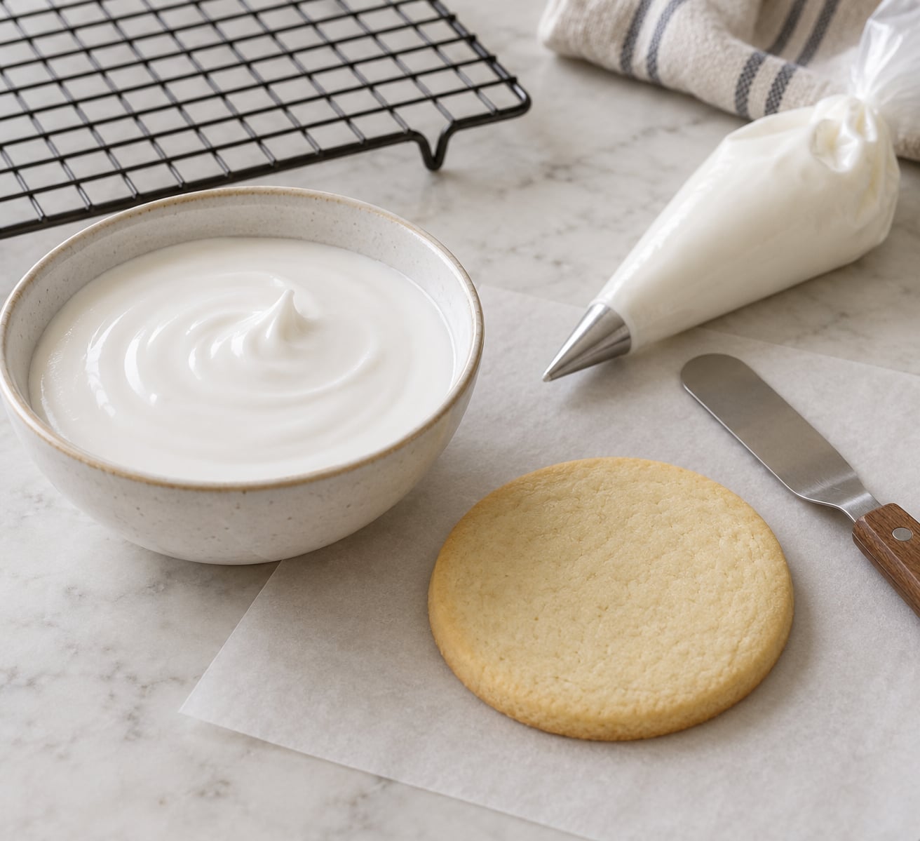 how to make icing that dries hard for cookies