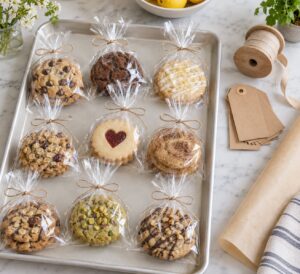 how to wrap individual cookies for a party