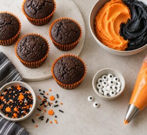 how to make halloween cupcakes for a party