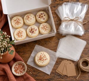 how to package cookies for favors