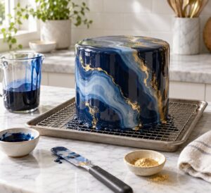 how to make a mirror glaze cake