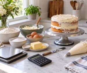how to figure out the cost of a cake recipe