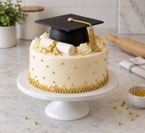 how to make a graduation cake