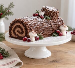how to make a yule log cake