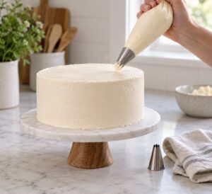 how to hold a piping bag correctly