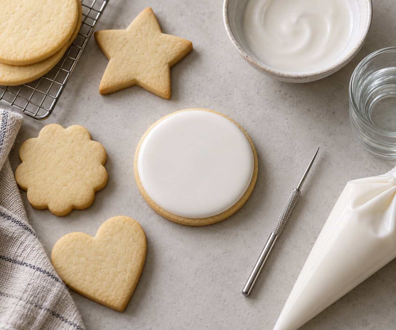 how to flood cookies with royal icing
