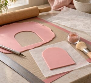 how to make fondant plaques for cake decorating