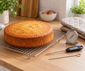 how to tell when a cake is done without a toothpick