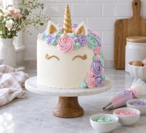 how to make a unicorn cake at home