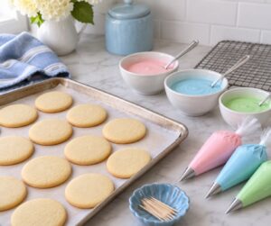how to make wet on wet cookie designs