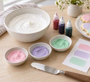 how to make icing colors match a party theme