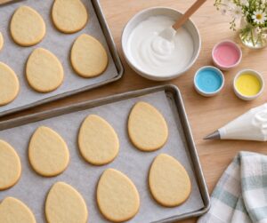 how to make easter egg cookies with royal icing