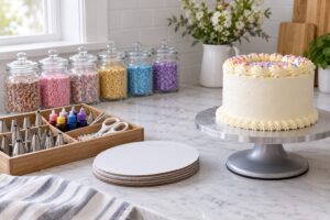 how to organize sprinkles and decorating supplies