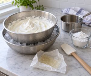 how to make whipped cream frosting that holds up