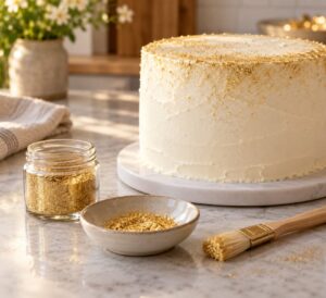 how to make an edible glitter safe for cakes