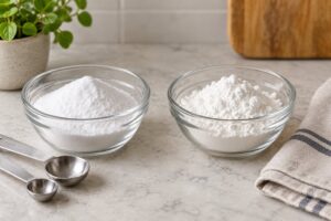 what is the difference between baking soda and baking powder in cakes