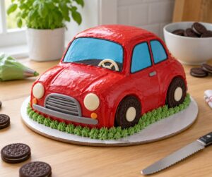 how to make a car shaped cake