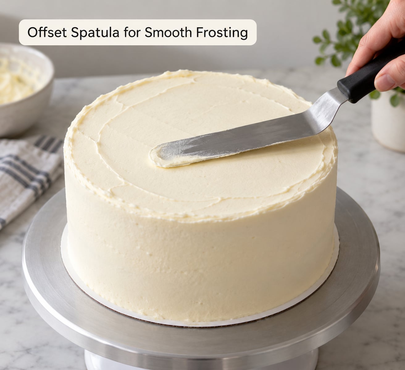 Offset Spatula for Smooth Frosting