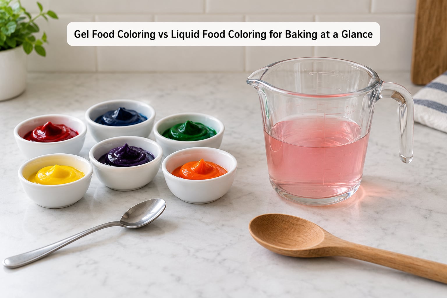 Gel Food Coloring vs Liquid Food Coloring for Baking at a Glance