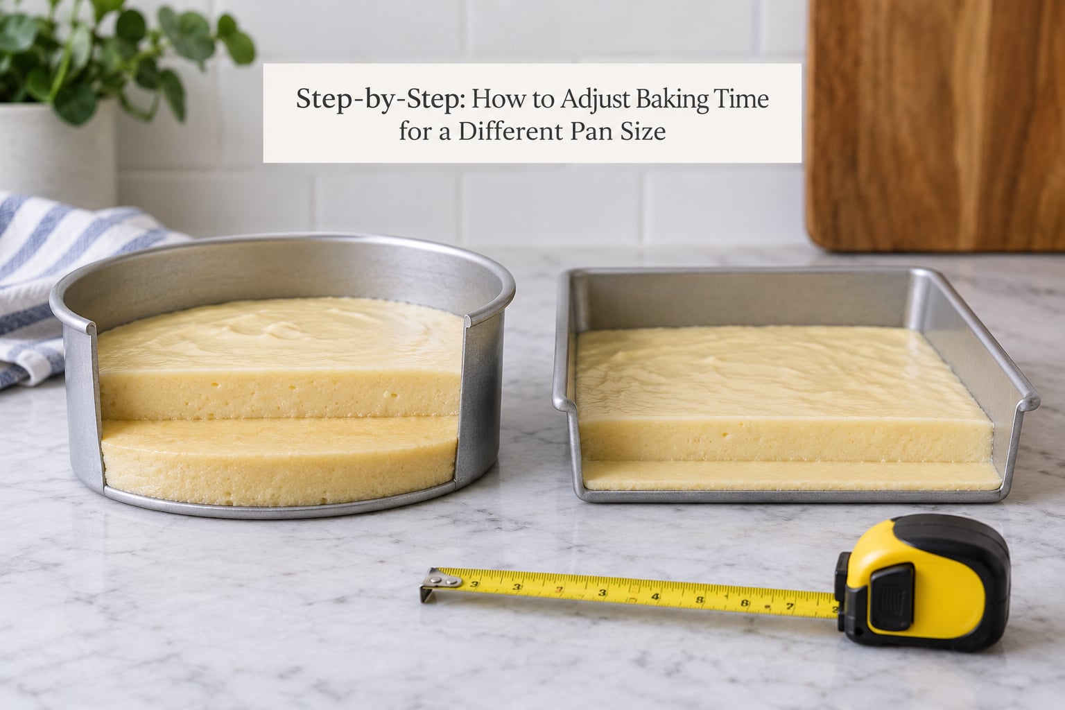 Step-by-Step: How to Adjust Baking Time for a Different Pan Size