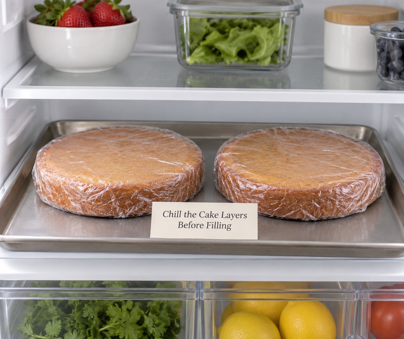 Chill the Cake Layers Before Filling