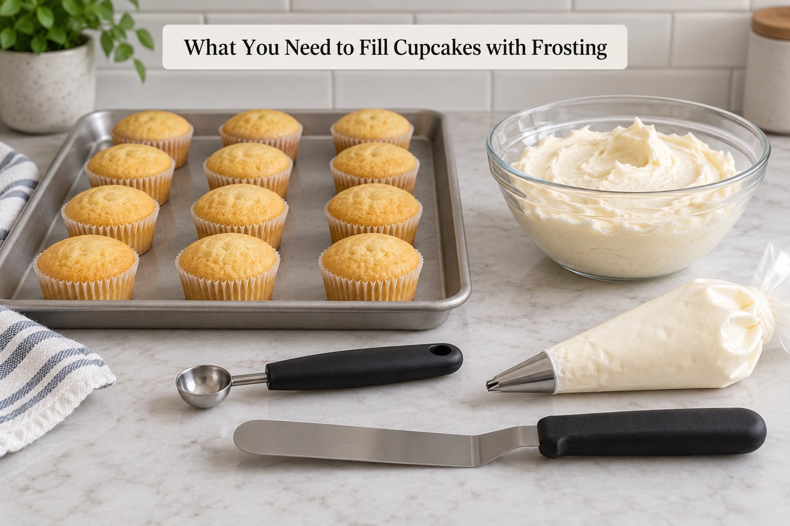 What You Need to Fill Cupcakes with Frosting