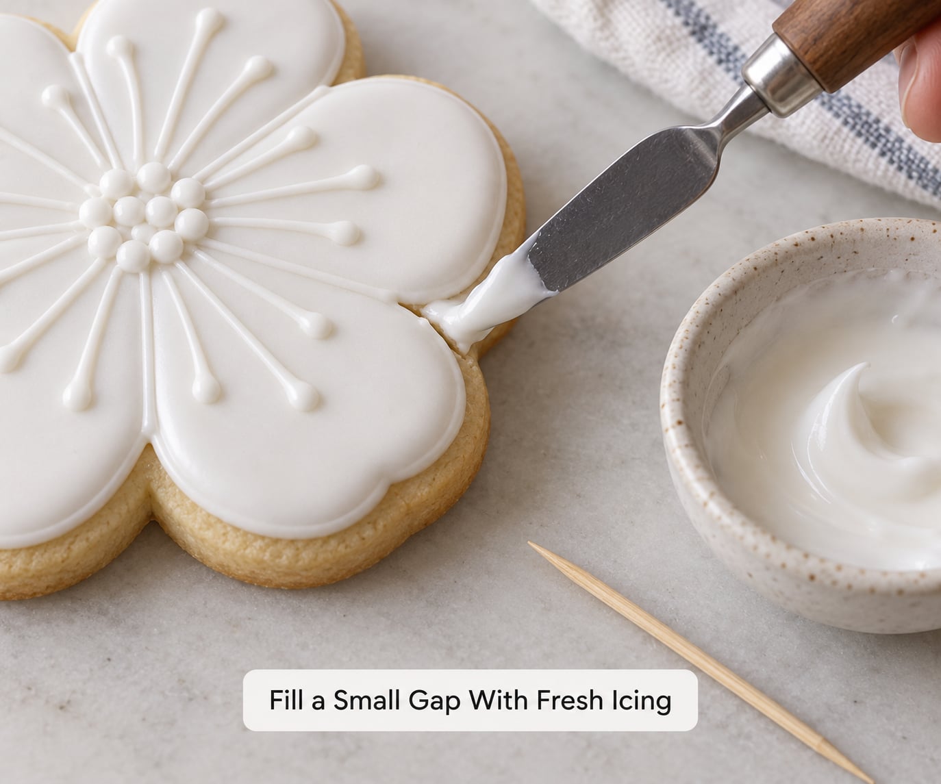Fill a Small Gap With Fresh Icing