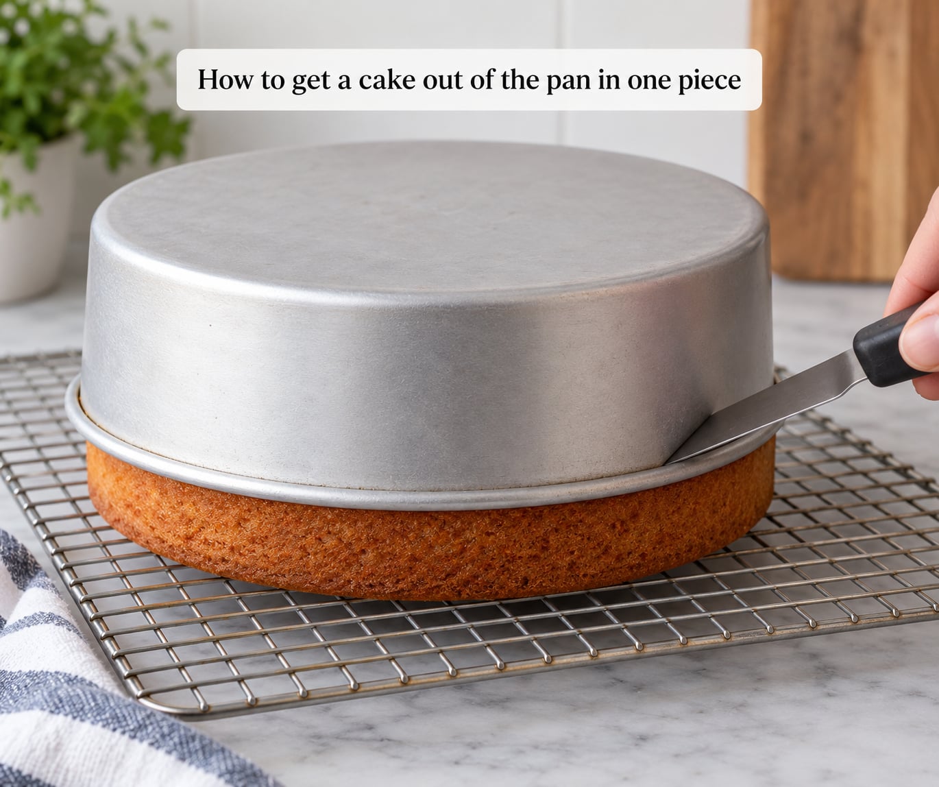 How to get a cake out of the pan in one piece