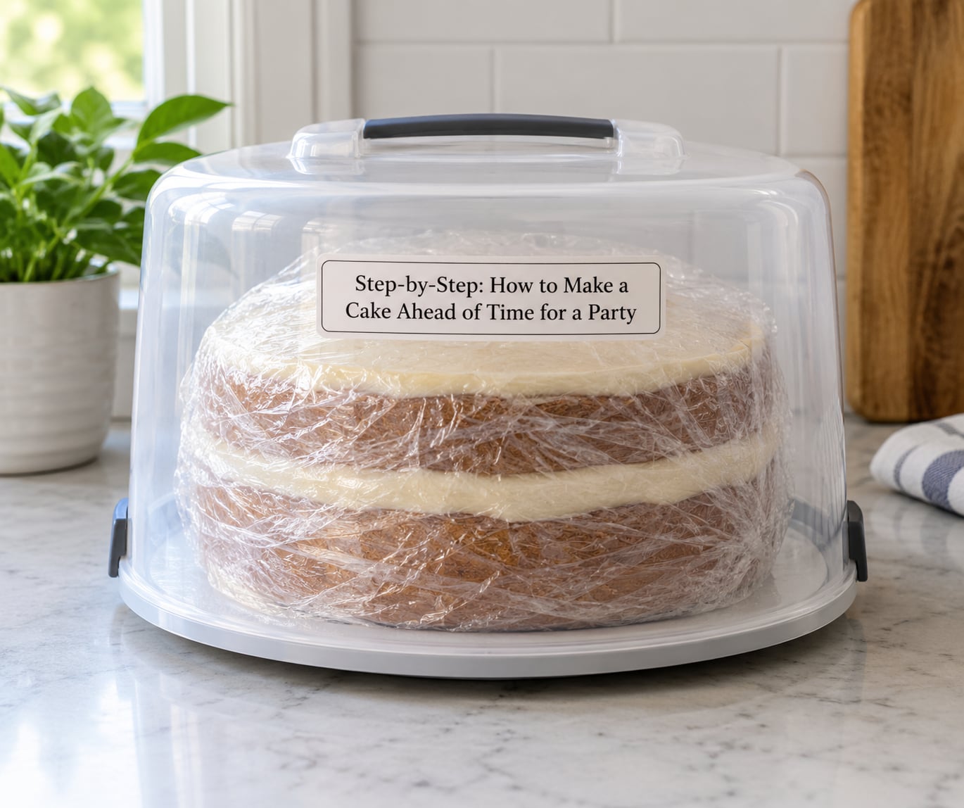 Step-by-Step: How to Make a Cake Ahead of Time for a Party