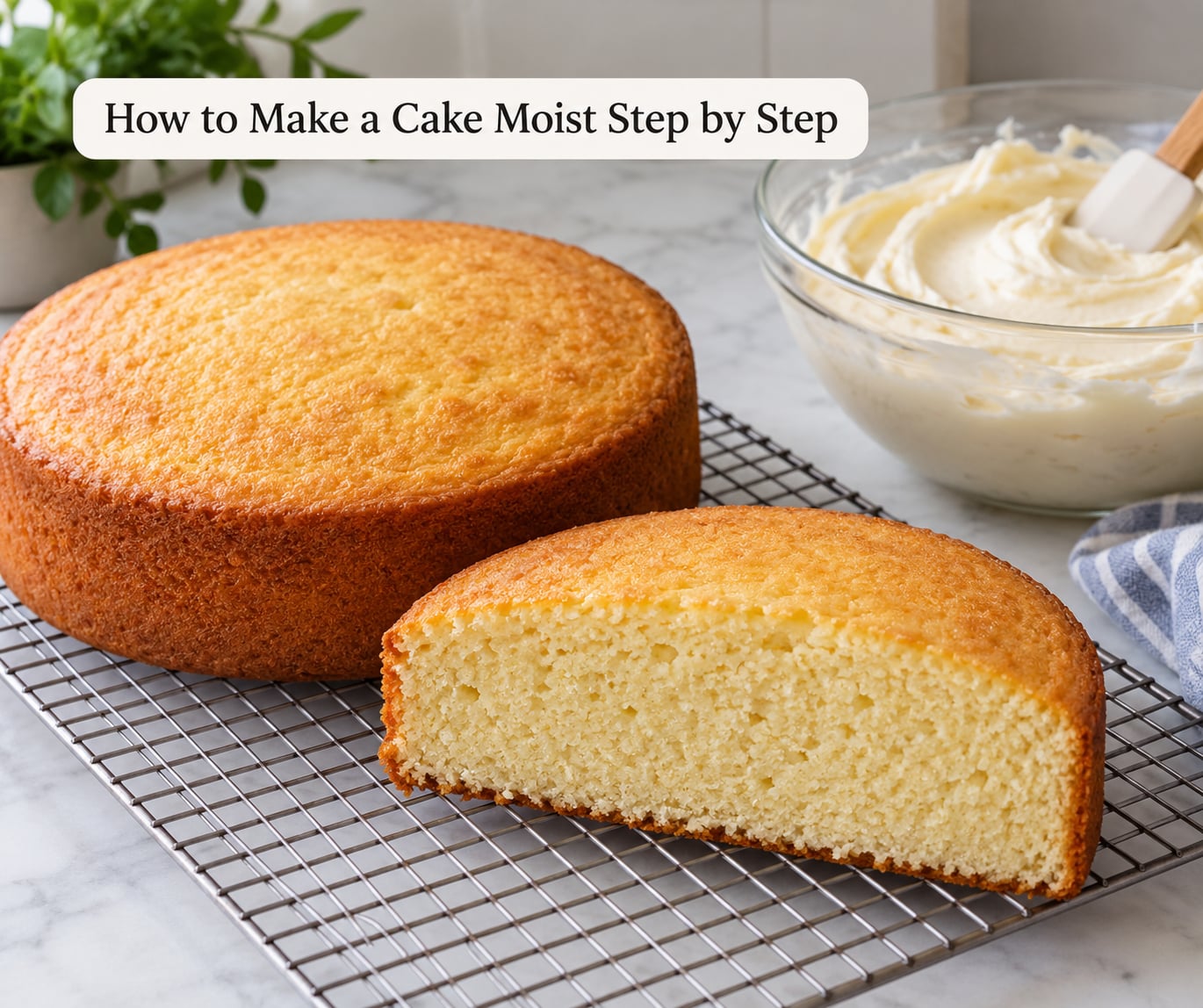 How to Make a Cake Moist Step by Step