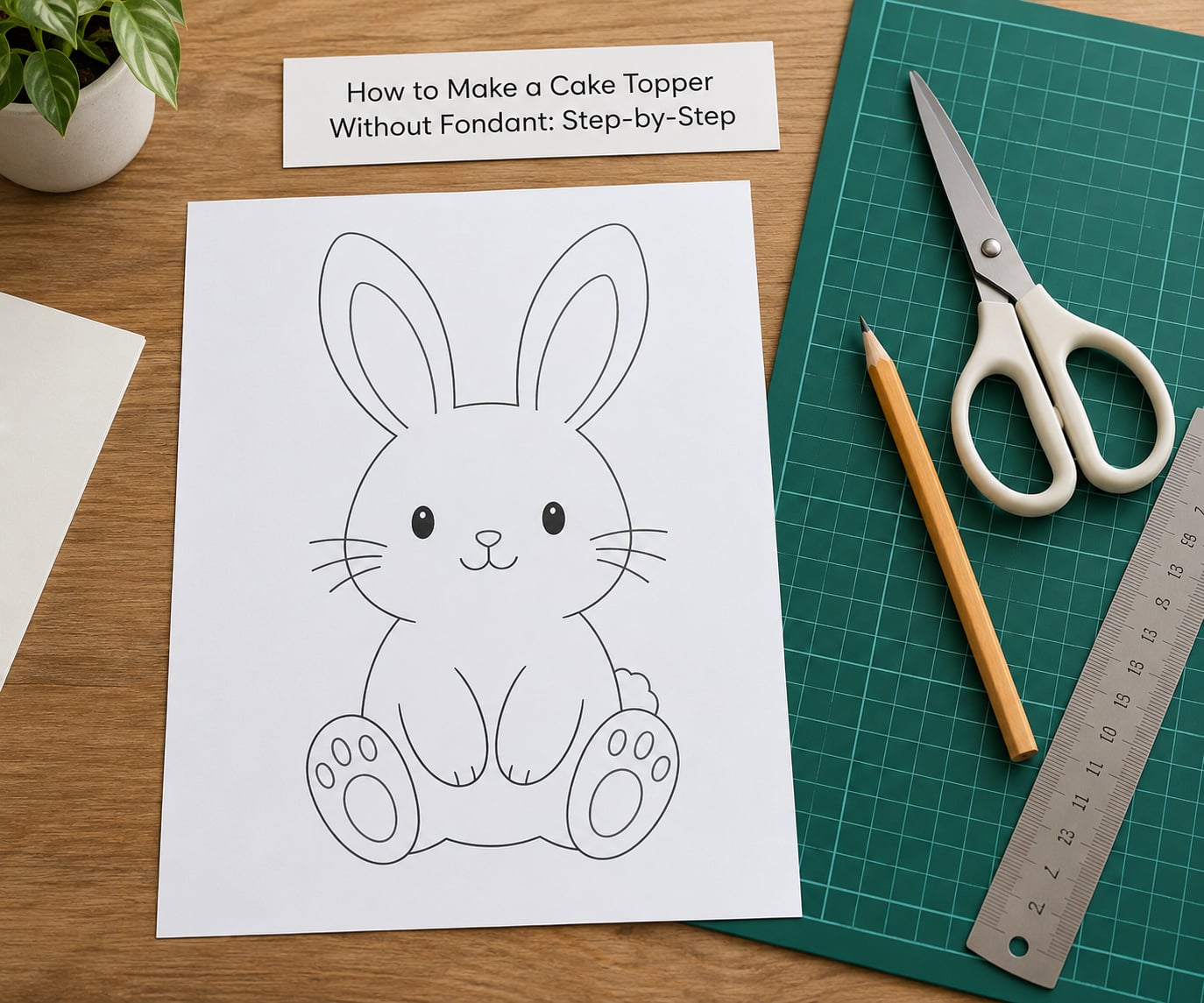 How to Make a Cake Topper Without Fondant: Step-by-Step
