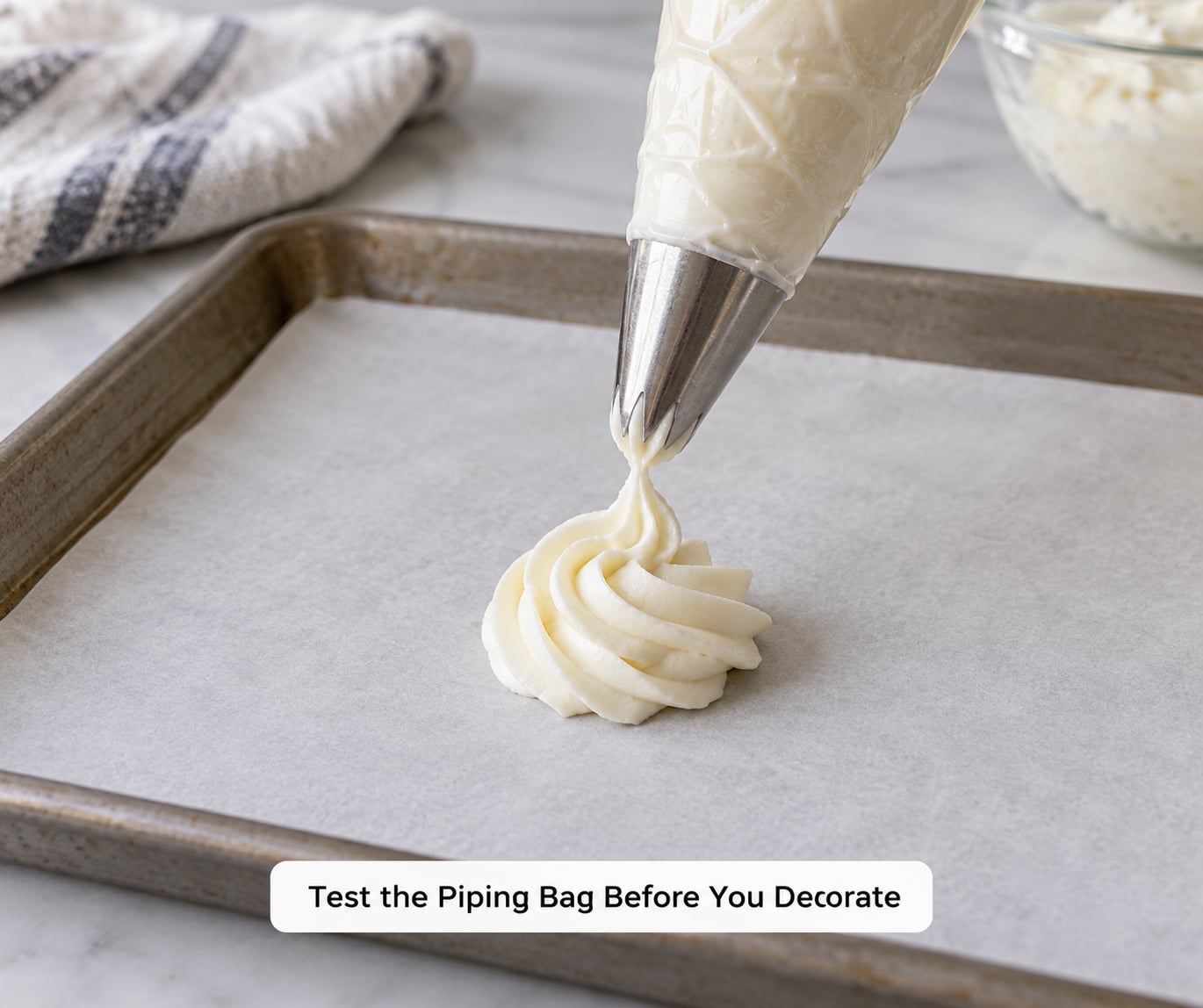 Test the Piping Bag Before You Decorate