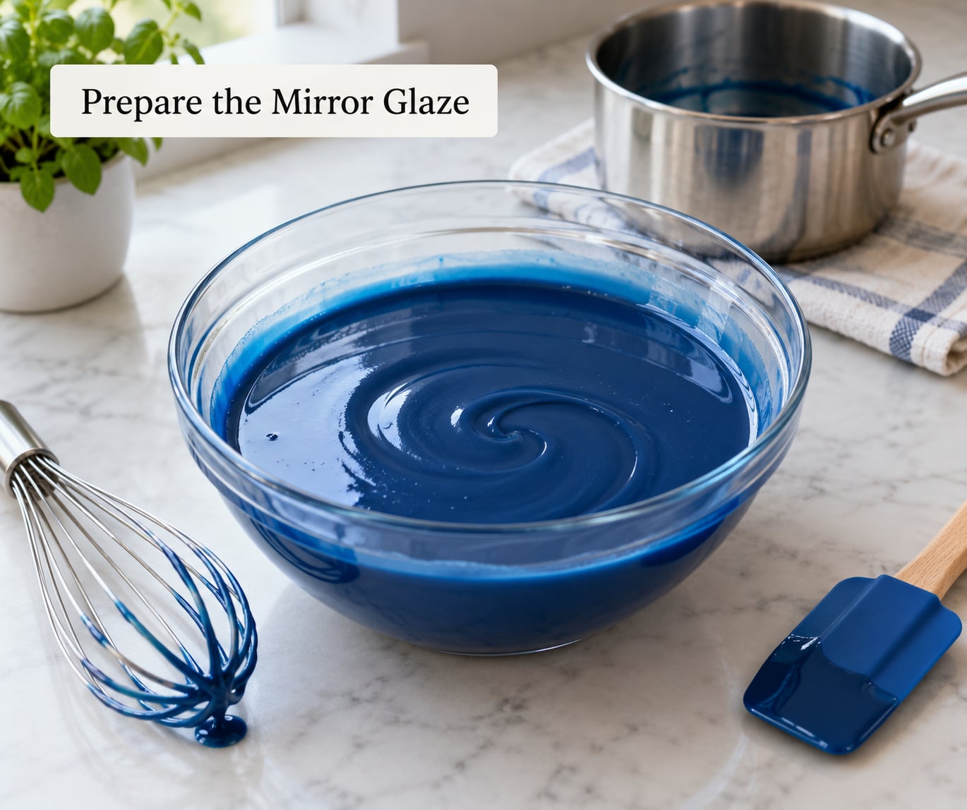 Prepare the Mirror Glaze