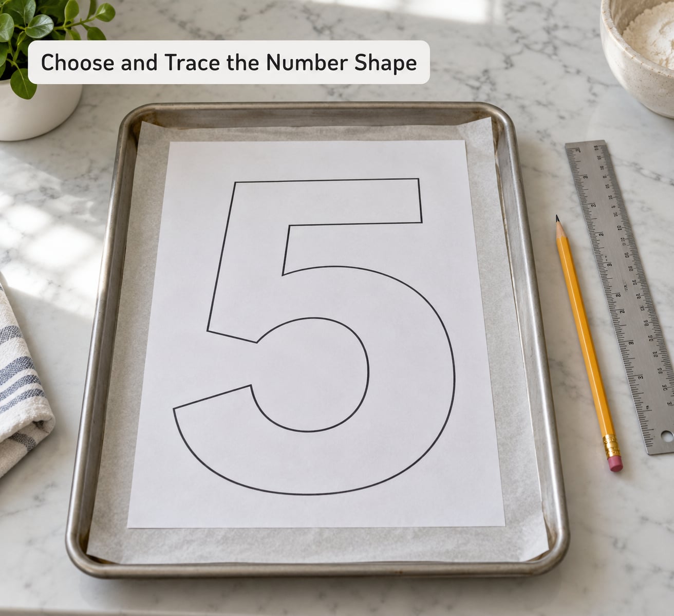 Choose and Trace the Number Shape
