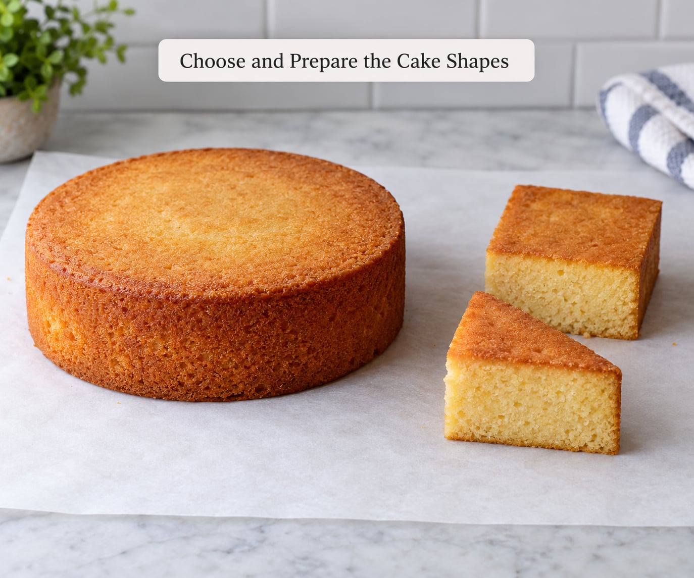 Choose and Prepare the Cake Shapes