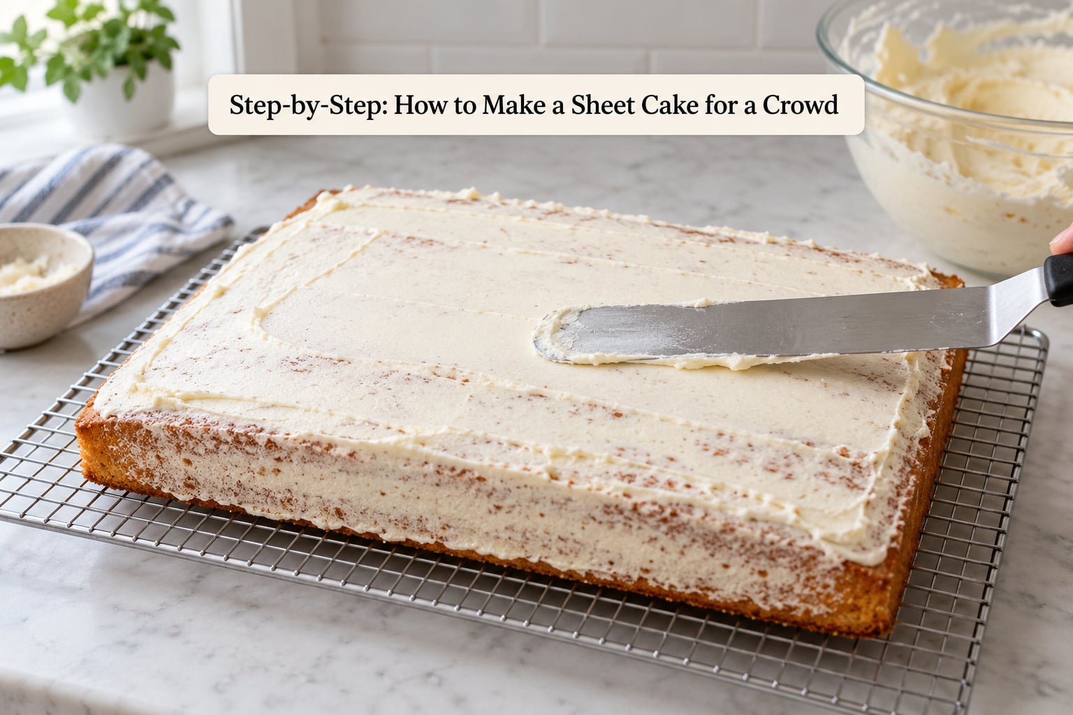 Step-by-Step: How to Make a Sheet Cake for a Crowd